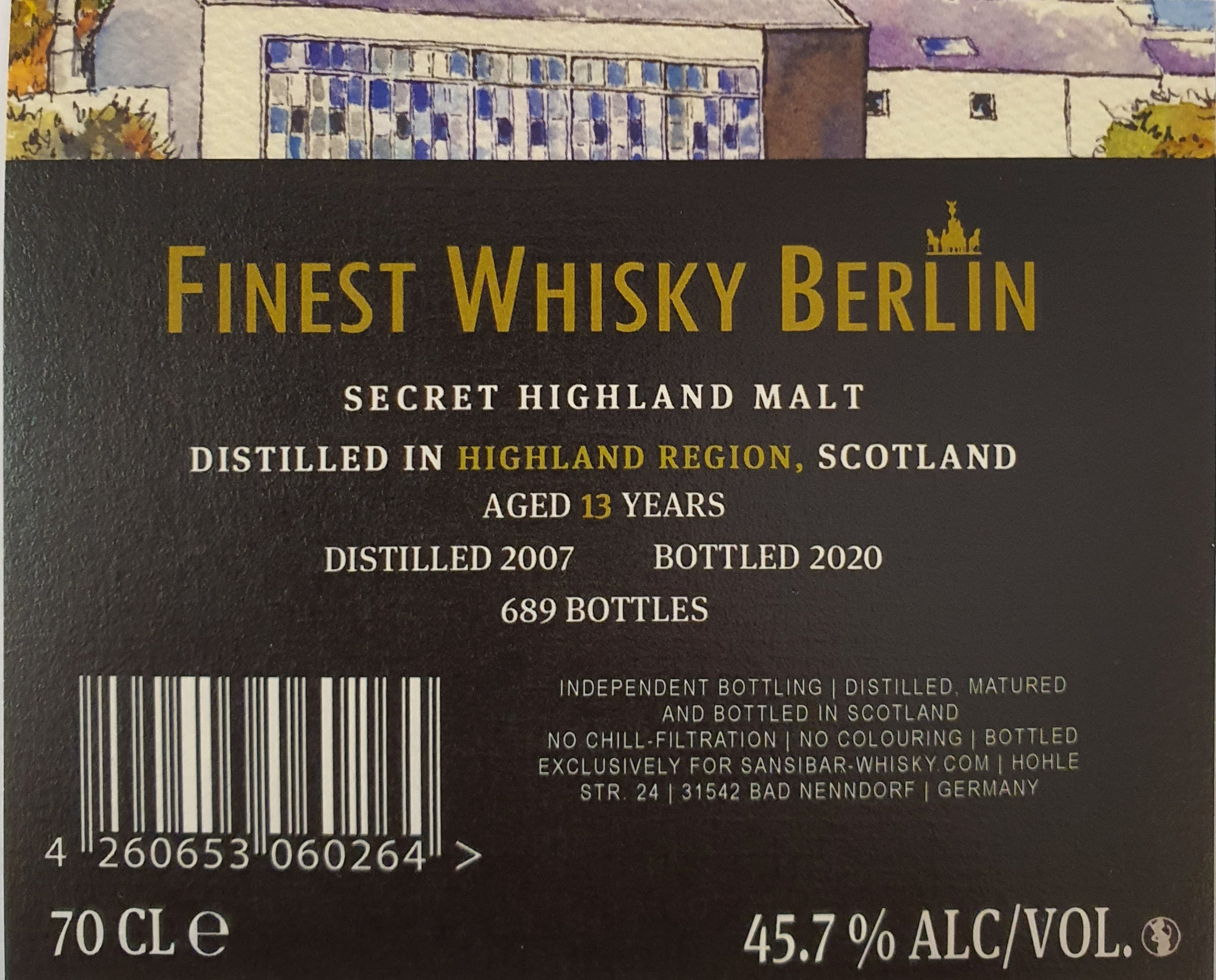 Secret Highland Malt 13y - Finest Whisky Berlin Batch 4